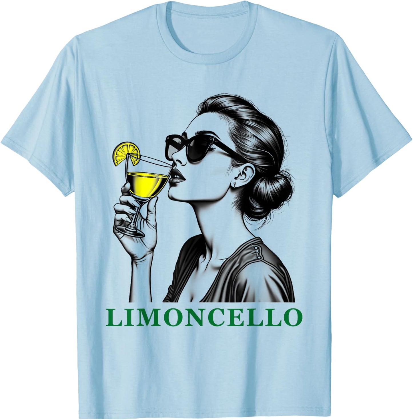 Limoncello Outfit Italian Liqueur Lemon Liqueur Spritz , White T-Shirt - T-Shirt | Light Blue