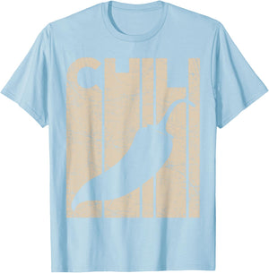 Chili Pepper Vintage Spicy Food Lover Retro Foodie T-Shirt - T-Shirt | Light Blue