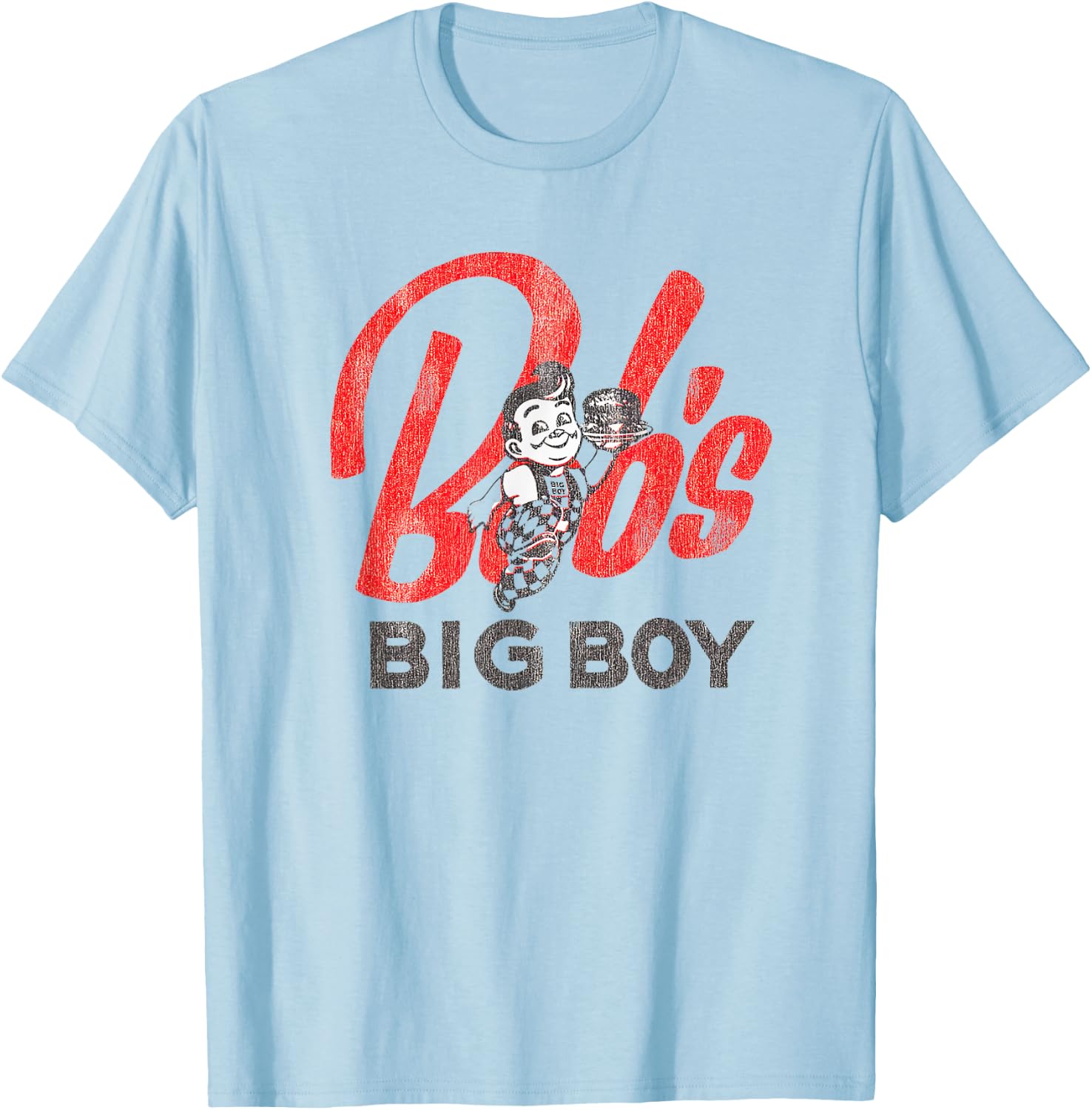 Big Bob Restaurant Burbank Los Angeles Retro T-Shirt - T-Shirt | Light Blue