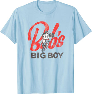 Big Bob Restaurant Burbank Los Angeles Retro T-Shirt - T-Shirt | Light Blue
