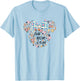 Disney Minnie Mouse Best Mom Ever Icon Flowers Mother’s Day T-Shirt - T-Shirt | Light Blue