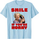 Funny Horny Aubergine Lover Inappropriate Embarrassing , White T-Shirt - T-Shirt | Light Blue