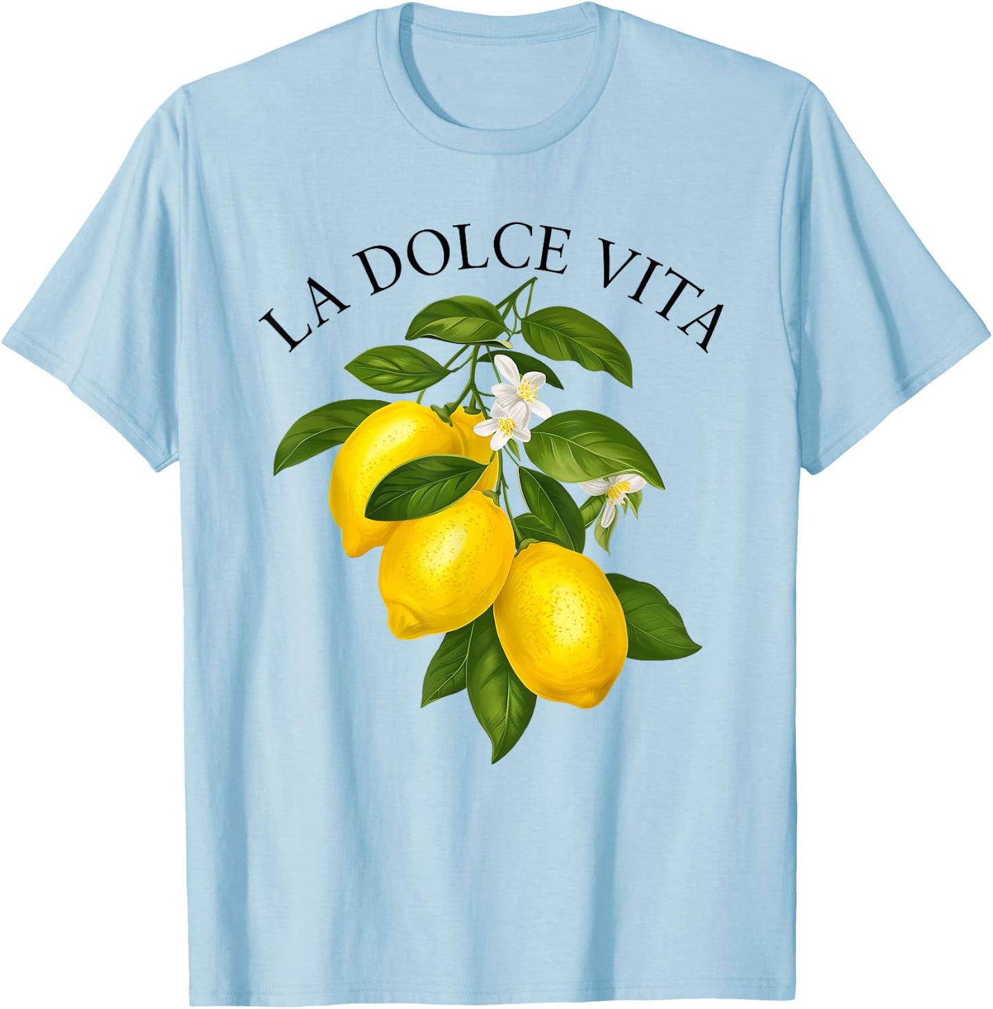 LA DOLCE VITA X Limone Lemons Lemon Limoncello Spritz , White T-Shirt - T-Shirt | Light Blue