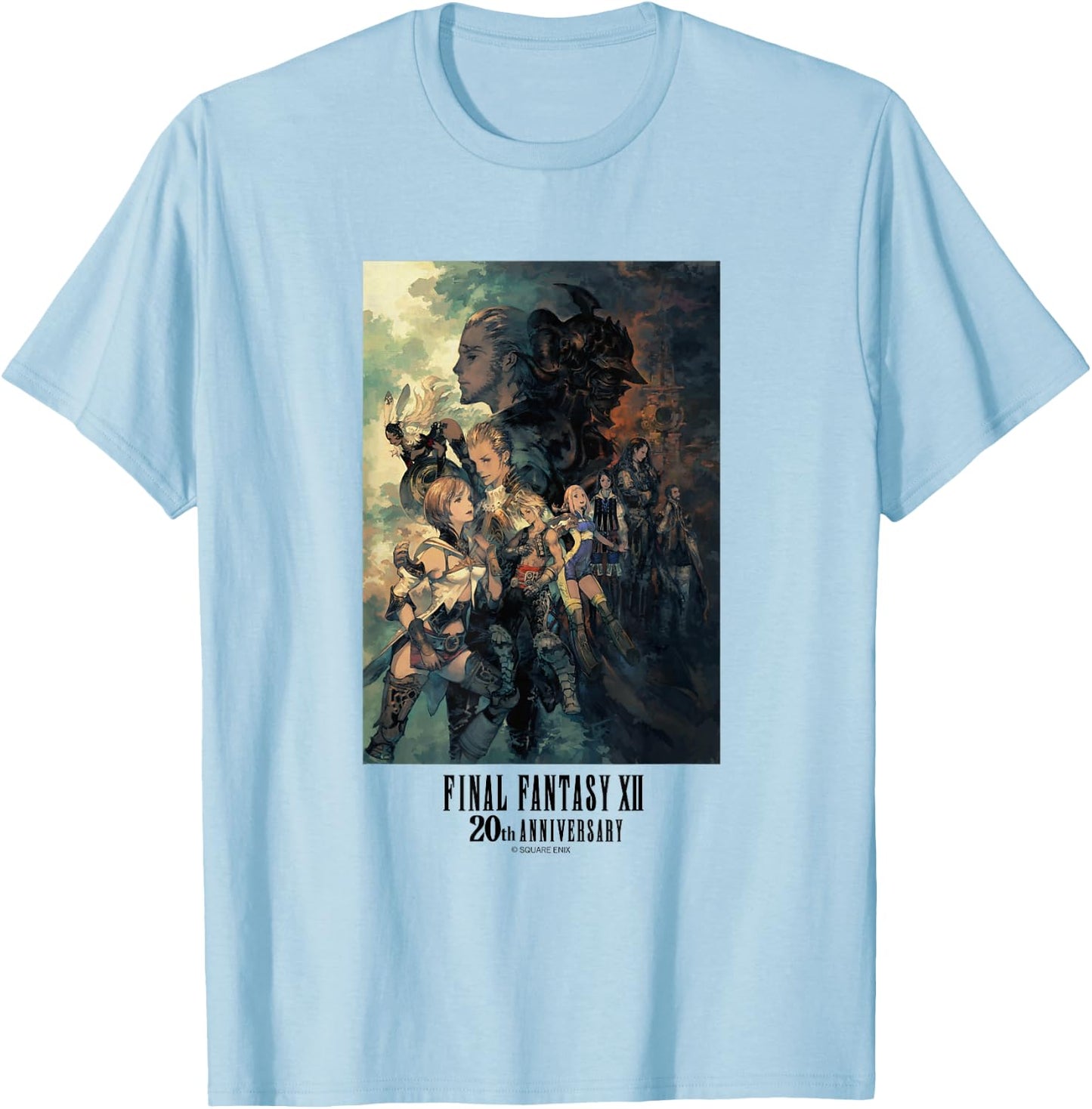 FINAL Fantasy Annivasary Collection FFXII TZA Package Art 2 T-Shirt - T-Shirt | Light Blue