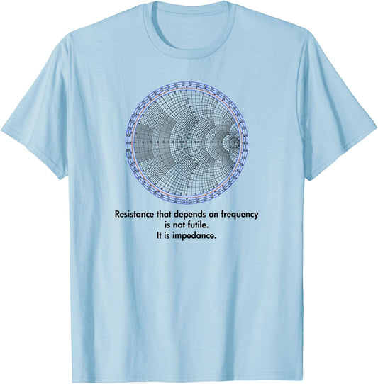 Radio Electrical Electronic Engineer Smith Chart T-Shirt - T-Shirt | Light Blue