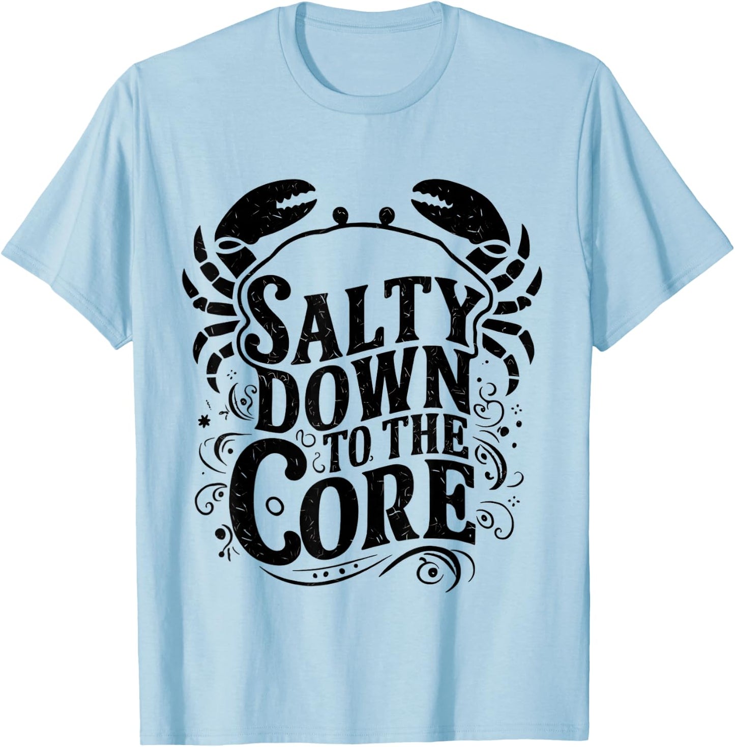 Salty Down To The Core Crab T-Shirt - T-Shirt | Light Blue