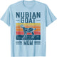 Best Goat Mom Women - Vintage Nubian Goat T-Shirt - T-Shirt | Light Blue