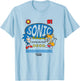 Sonic The Hedgehog Gotta Go Fast Sonic & Tails 91 Retro T-Shirt - T-Shirt | Light Blue