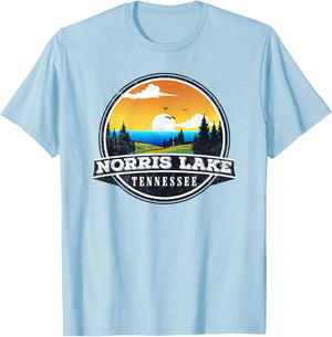 Fishing Boating Camping - Lakeview Norris Lake T-Shirt - T-Shirt | Light Blue