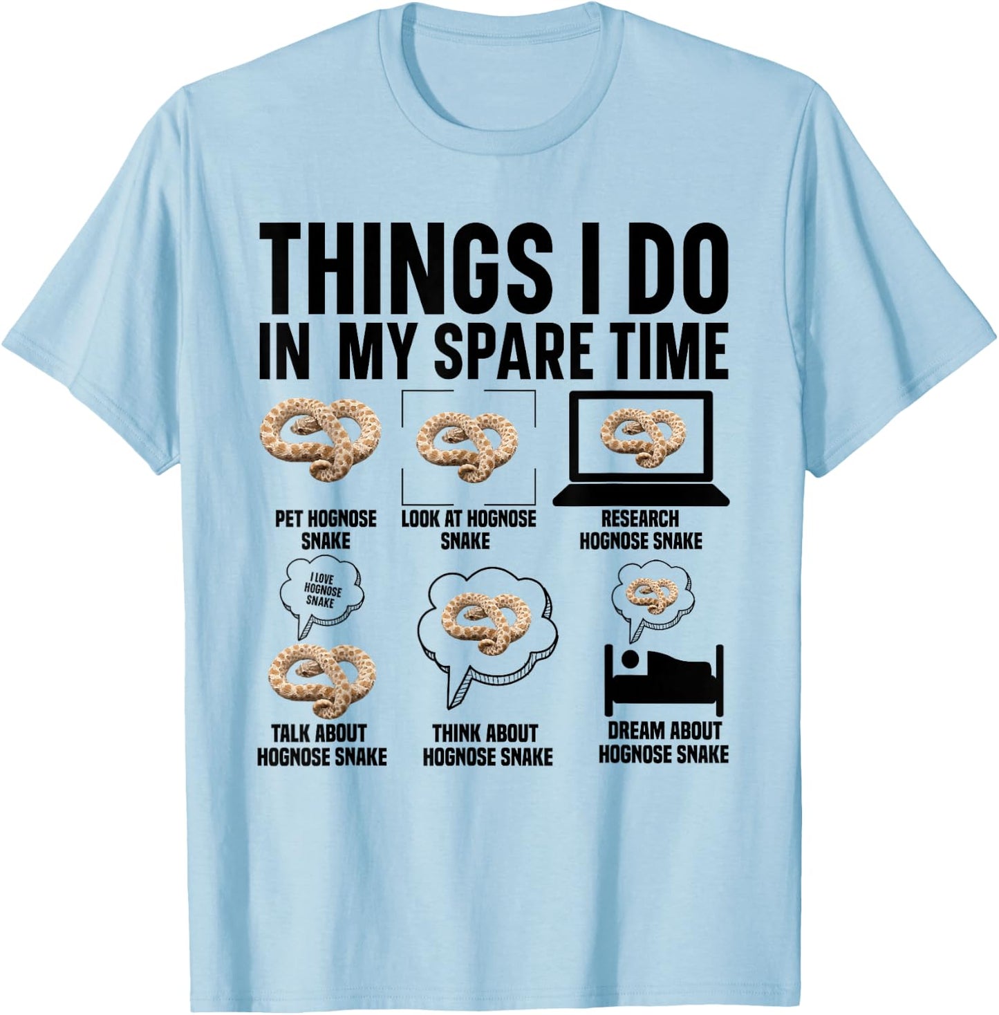 Hognose Snake Hide Hognose Snake Ring Hognose Snake T-Shirt - T-Shirt | Light Blue