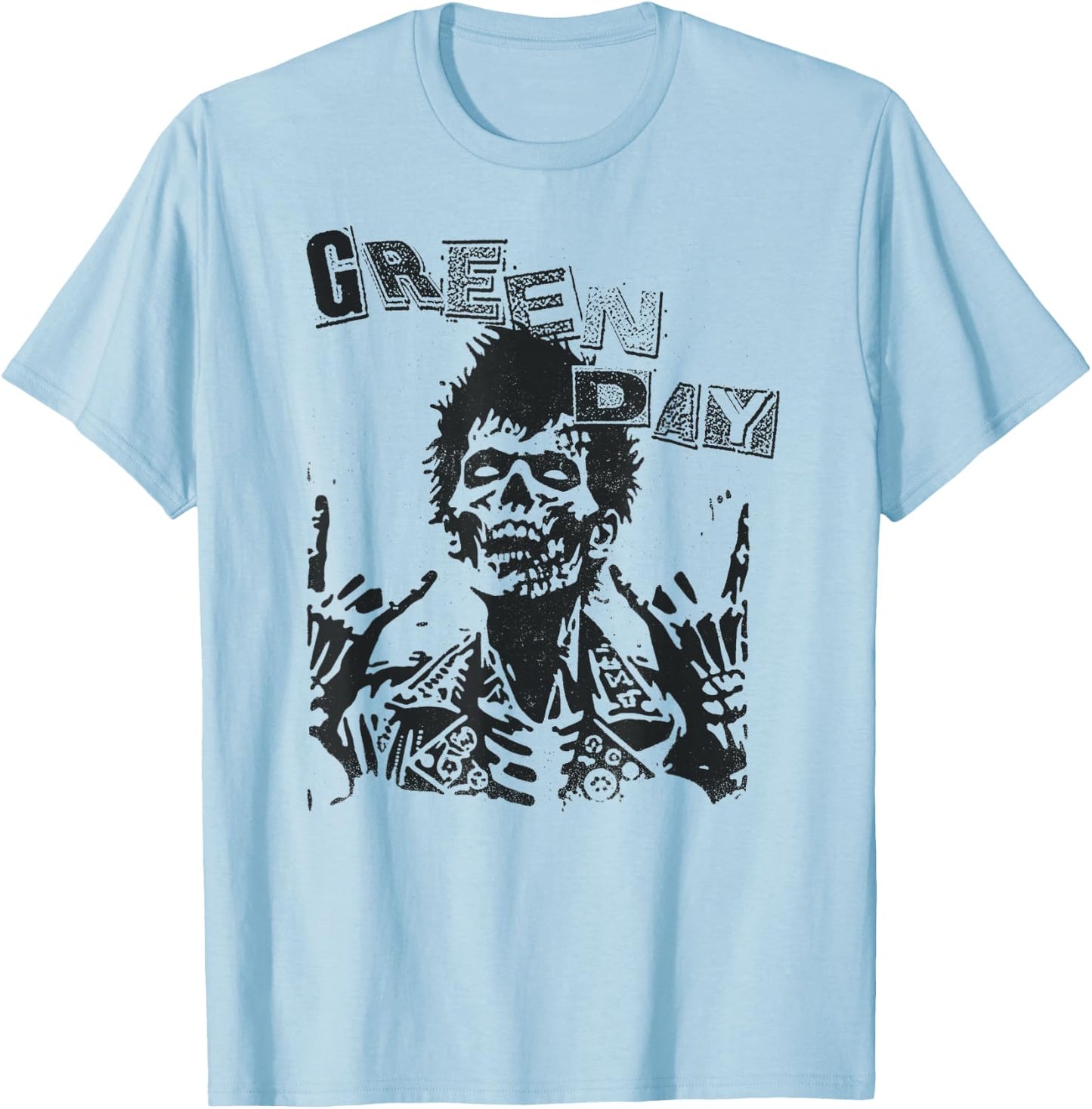 Green Day Billie Joe Zombie , pink T-Shirt - T-Shirt | Light Blue