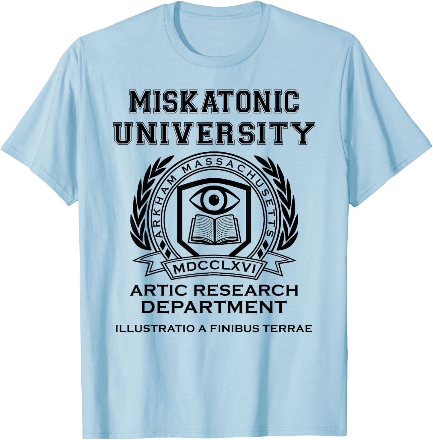 Miskatonic University Artic Research Department , white, S T-Shirt - T-Shirt | Light Blue
