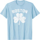 Boston Shamrock Clover Irish Pride St Patrick's Day T-Shirt - T-Shirt | Light Blue