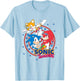 Sonic The Hedgehog Americana Team Sonic Star Spangled Logo T-Shirt - T-Shirt | Light Blue