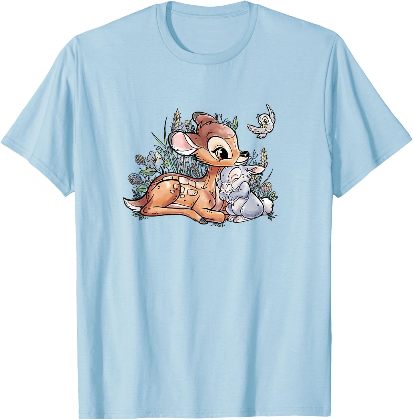 Disney Bambi and Thumper Snuggles , blue T-Shirt - T-Shirt | Light Blue
