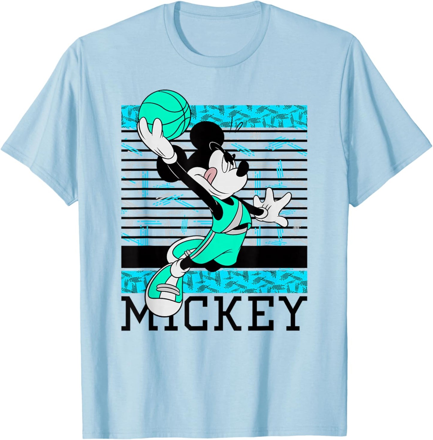 Disney - Mickey Mouse Basketball T-Shirt - T-Shirt | Light Blue