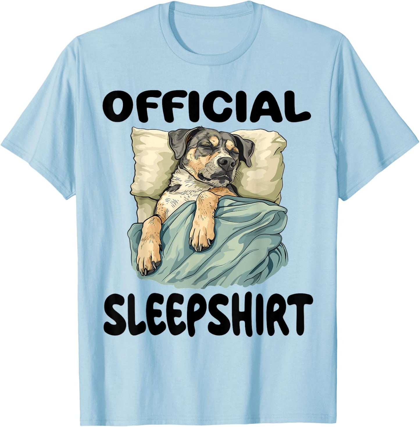 Louisiana Catahoula Leopard Dog Official Sleepshirt Pajamas T-Shirt - T-Shirt | Light Blue
