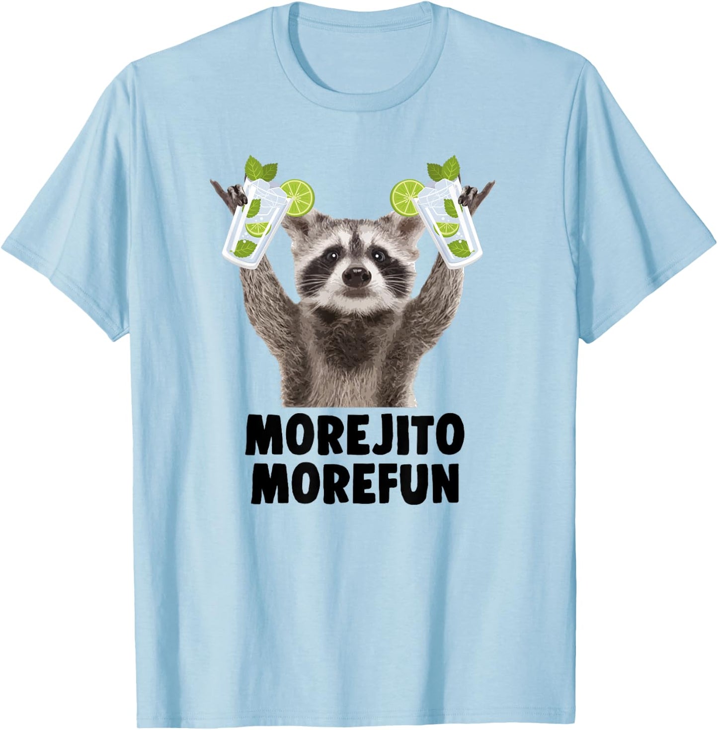 MOREJITO MOREFUN X NEW PEDRO - MOJITOS MOJITO Cocktail JGA T-Shirt - T-Shirt | Light Blue
