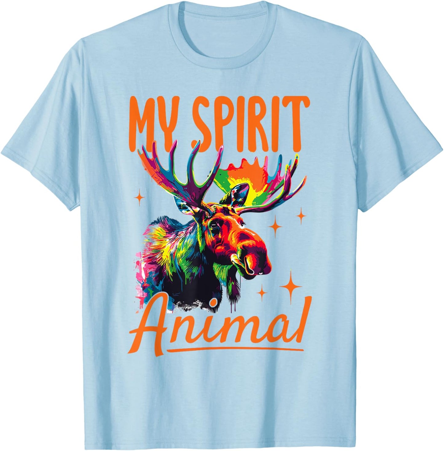 Funny Moose Animal my spirit animal T-Shirt - T-Shirt | Light Blue