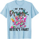 If I'm Drunk It's My Bestie's Fault Flamingo Couple Drinking T-Shirt - T-Shirt | Light Blue