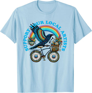 Support Your Local Artists T-Shirt - T-Shirt | Light Blue