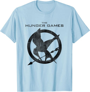 The Hunger Games Mockingjay Pen , White T-Shirt - T-Shirt | Light Blue