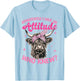 Scottish Highland Cow Apparently I Have An Attitude Who T-Shirt - T-Shirt | Light Blue