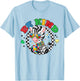 Retro Groovy Be Kind Zebra Sunglasses Autism Awareness T-Shirt - T-Shirt | Light Blue