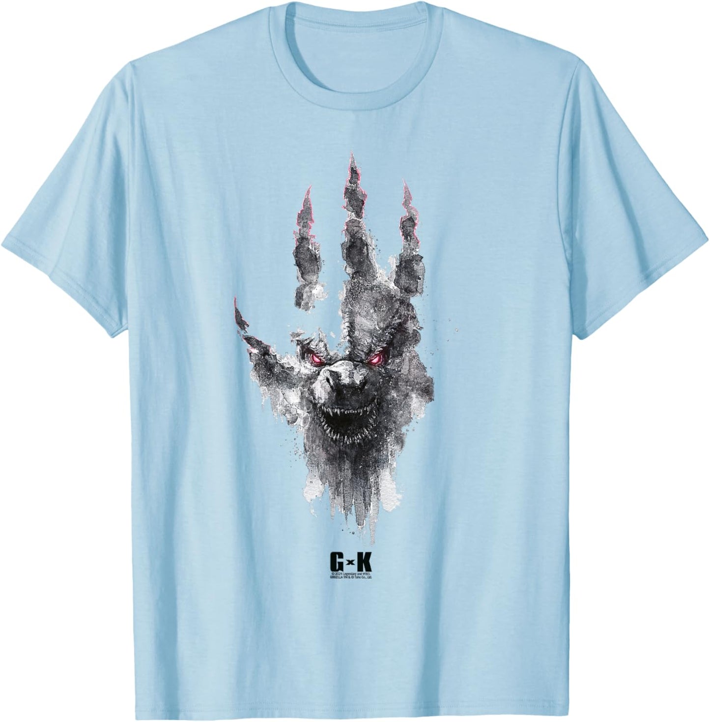 Monsterverse Godzilla x Kong: The New Empire Godzilla Unite , White T-Shirt - T-Shirt | Light Blue