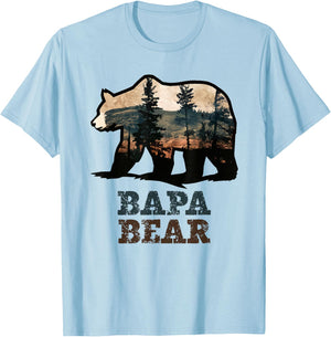 Bapa Bear Vintage Retro Funny T-Shirt - T-Shirt | Light Blue