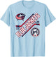 Columbus Blue Jackets Force Gray Officially Licensed T-Shirt - T-Shirt | Light Blue