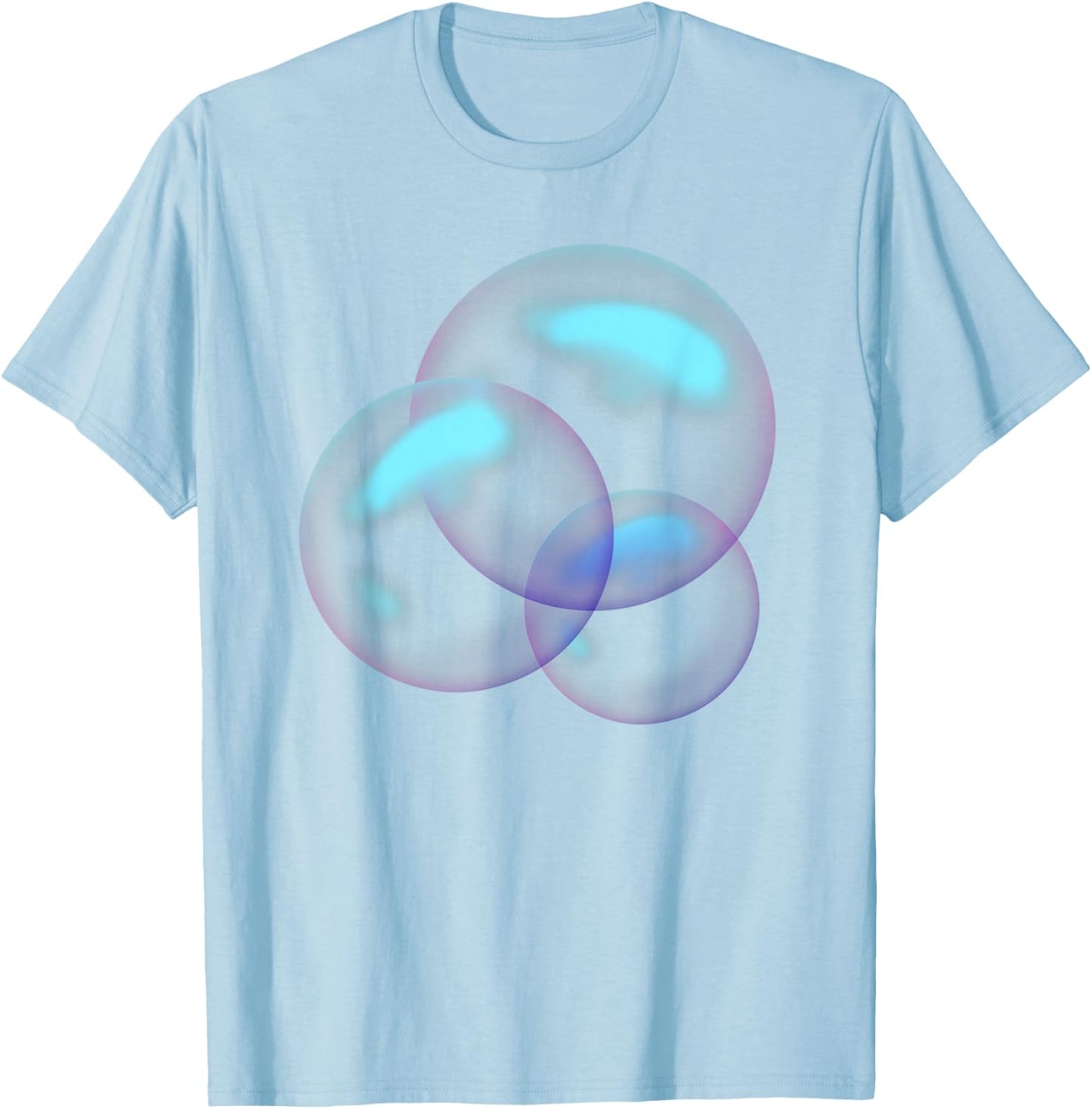 Soap Bubbles , White, s T-Shirt - T-Shirt | Light Blue