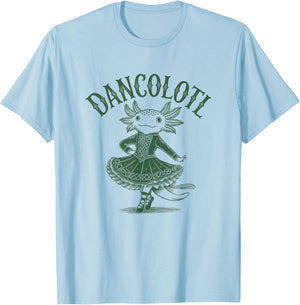 Cute Irish Dancolotl T-Shirt - T-Shirt | Light Blue