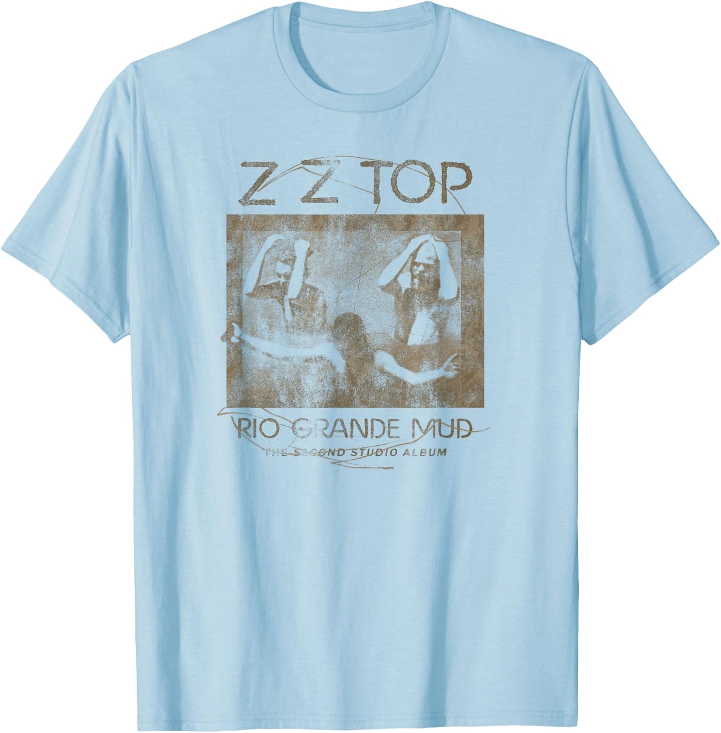 ZZ Top Rio Grande Mud , white, S T-Shirt - T-Shirt | Light Blue