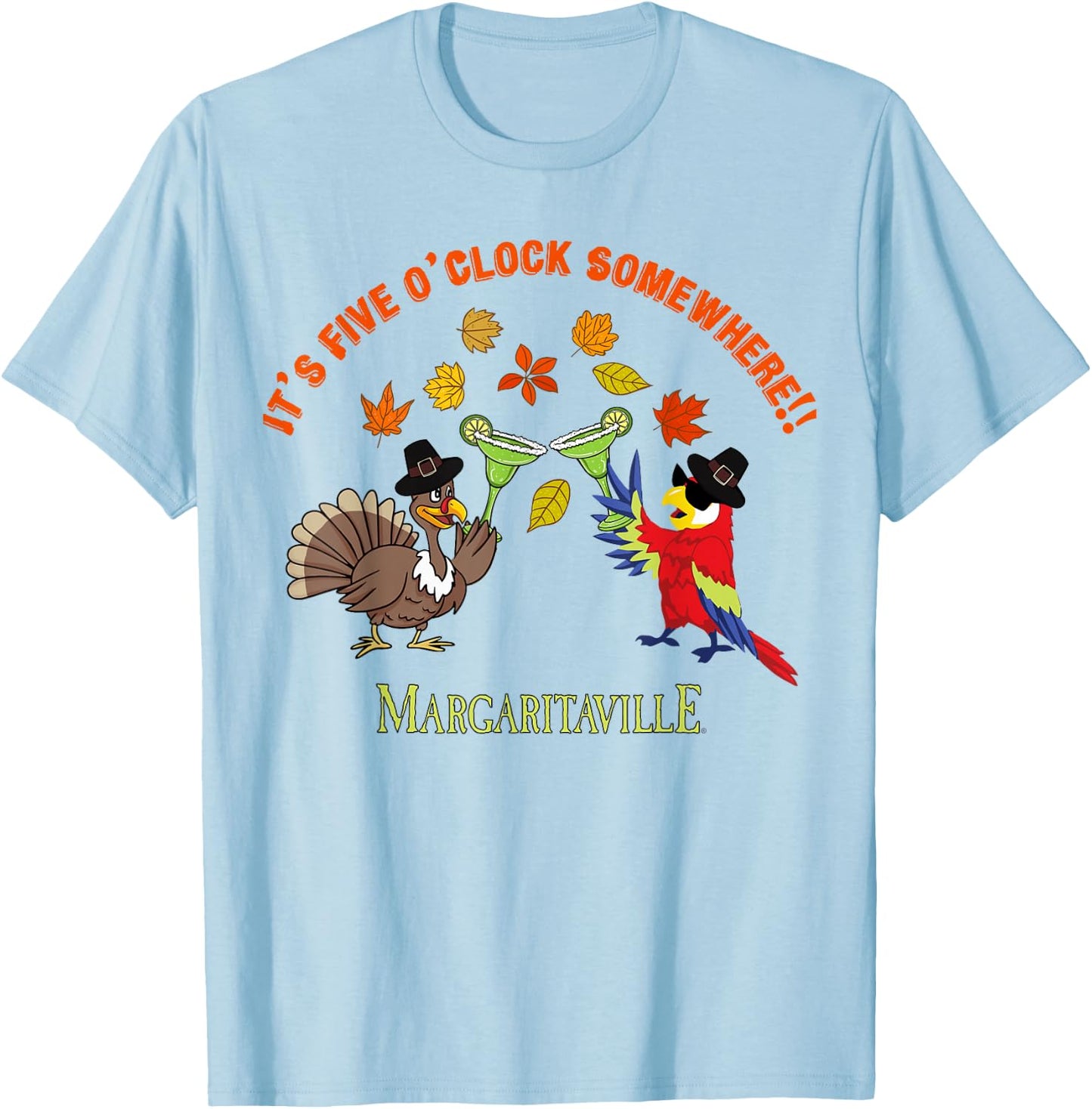 Turkey 5 O'Clock Somewhere T-Shirt - T-Shirt | Light Blue