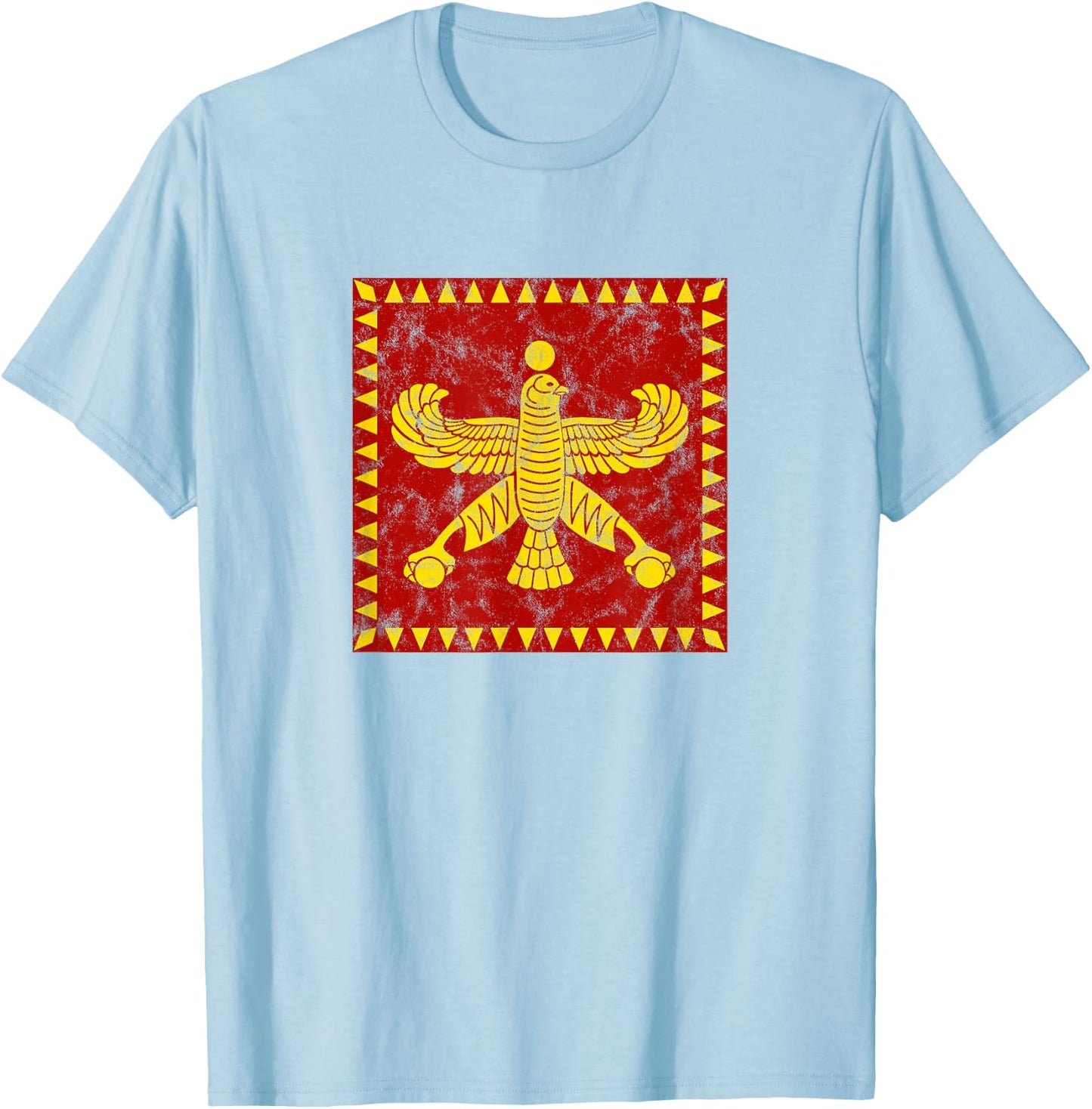 Shahbaz, falcon, standard, flag, Persian mythology, history T-Shirt - T-Shirt | Light Blue