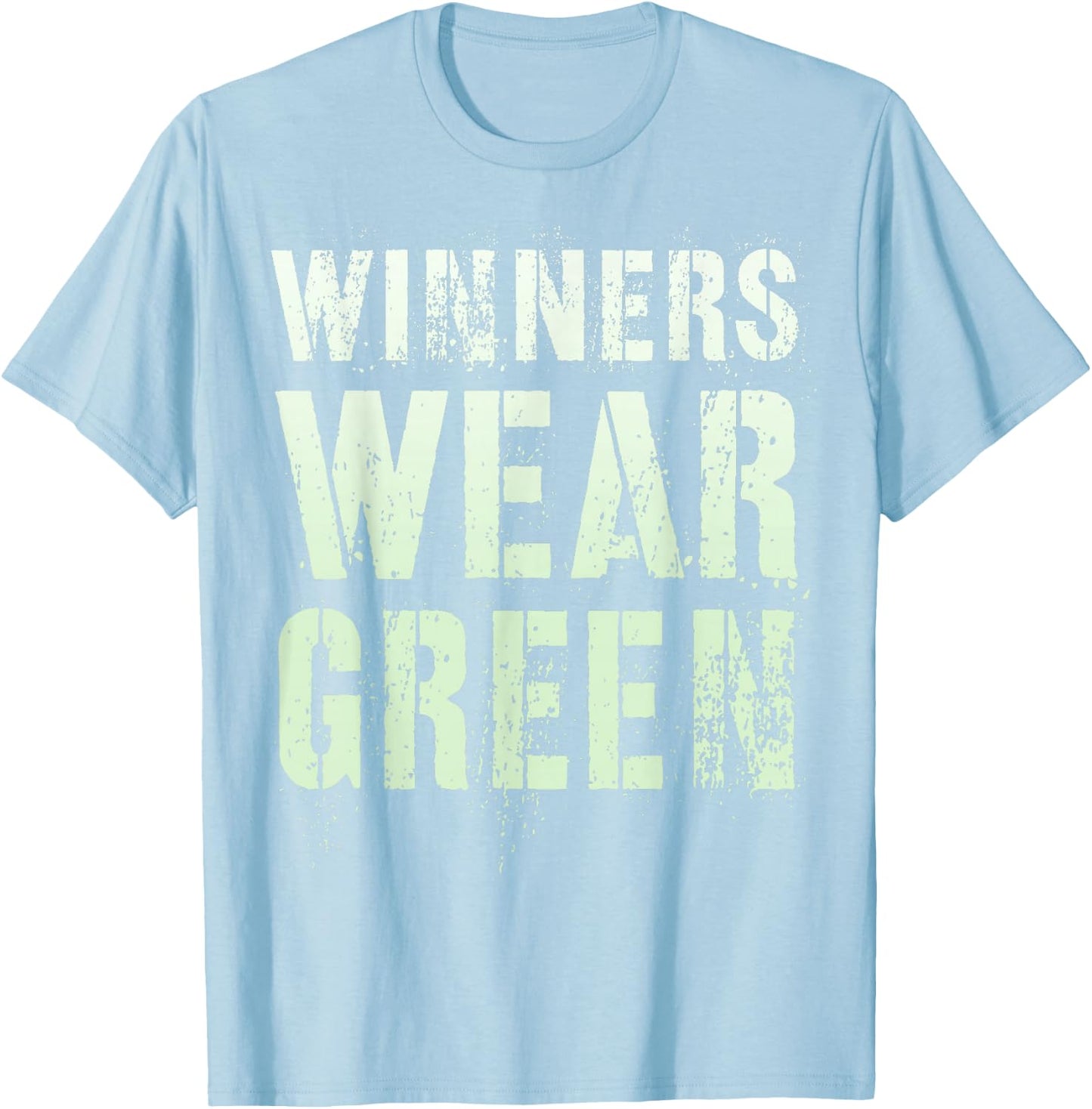 Vintage WINNERS WEAR GREEN Summer Camp War Game Team Match T-Shirt - T-Shirt | Light Blue
