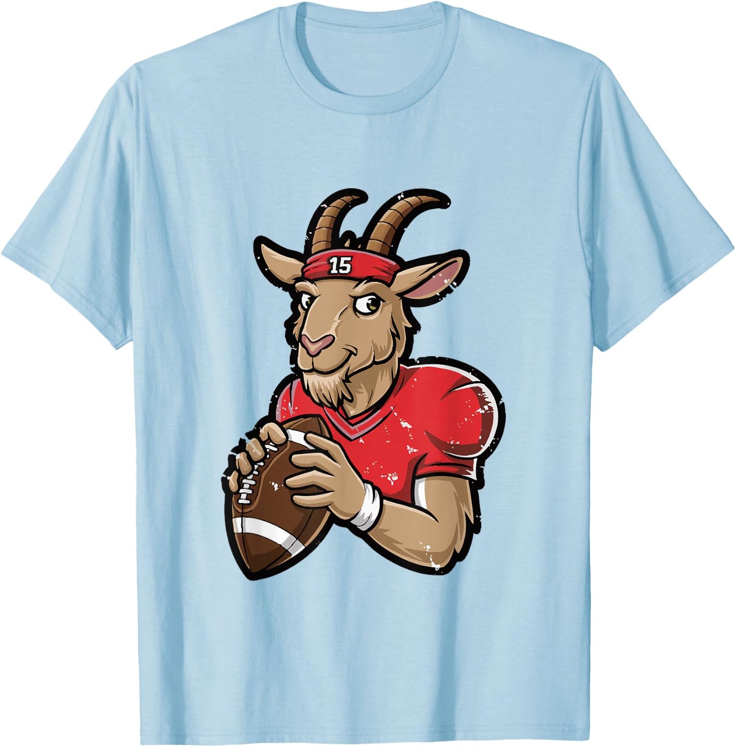 GOAT 15 - Funny G.O.A.T. T-Shirt - T-Shirt | Light Blue