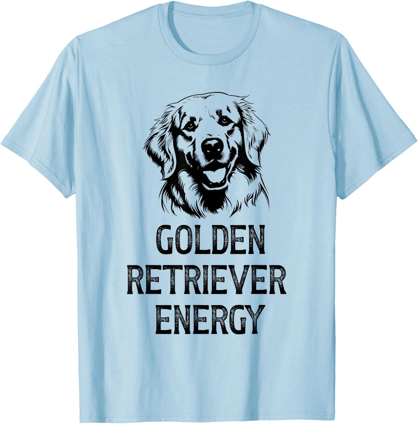 Golden Retriever Energy T-Shirt - T-Shirt | Light Blue