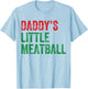 Daddy's Little Meatball Funny Italian Apparel Vintage T-Shirt - T-Shirt | Light Blue
