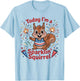Sparklin' Squirrel 4th of July Fireworks Funny Cartoon T-Shirt - T-Shirt | Light Blue