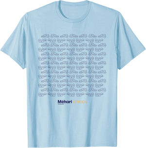 Citroën Méhari Véhicule Utilitaire Rétro Motif Voiture T-Shirt - T-Shirt | Light Blue