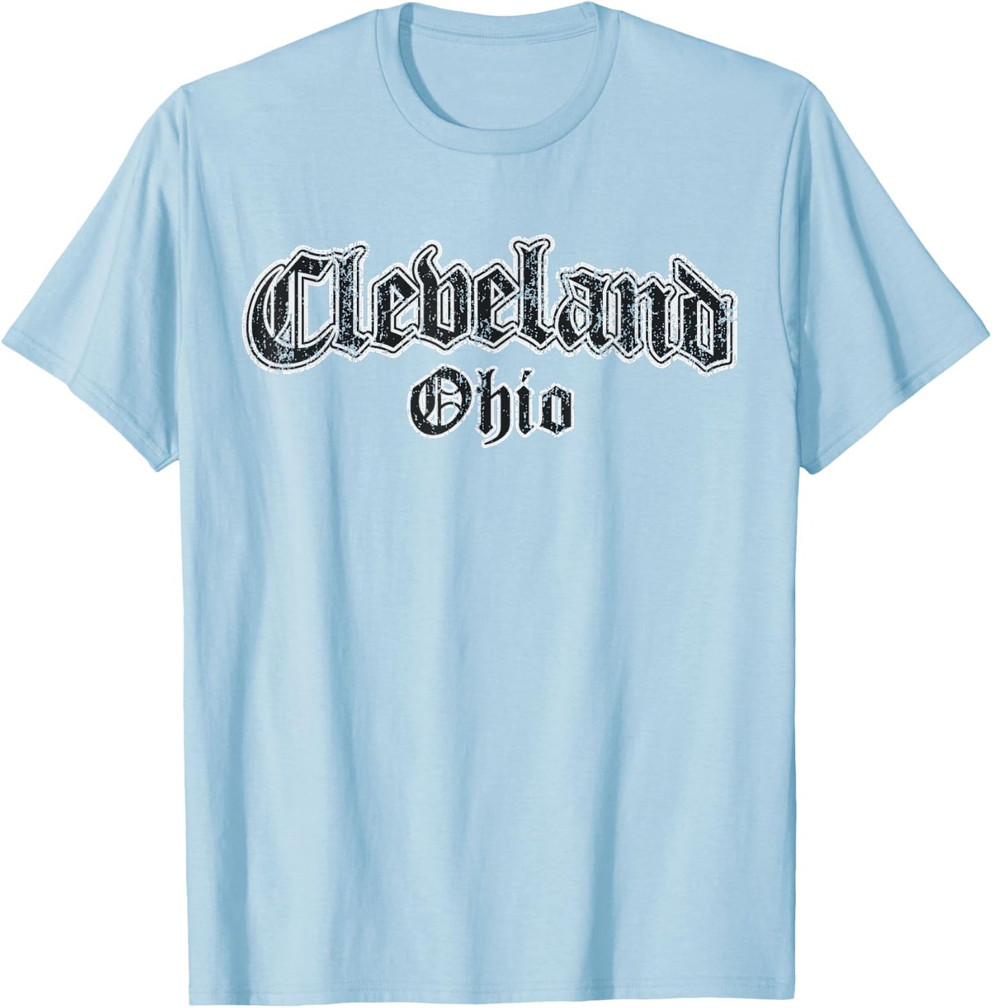 Retro Cleveland Ohio T-Shirt - T-Shirt | Light Blue