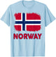 Toddler Norway Flag Baby Kids Boy Women Norwegian Flag T-Shirt - T-Shirt | Light Blue