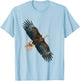 Royalist Eagle Flying Illustration , white, S T-Shirt - T-Shirt | Light Blue
