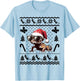 Funny Leopard Gecko Christmas Xmas Reptile Lovers Lizard T-Shirt - T-Shirt | Light Blue