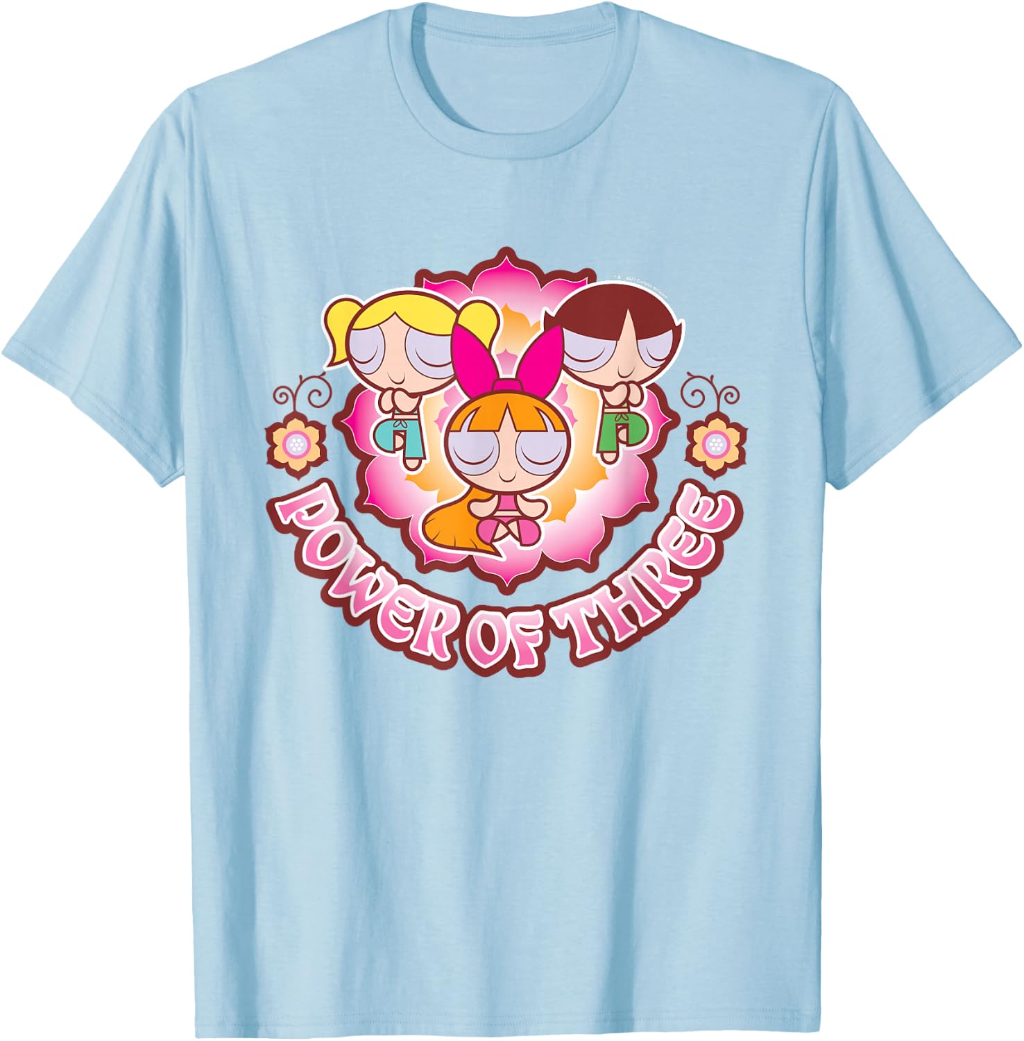 Powerpuff Girls Power of Three Small T-Shirt - T-Shirt | Light Blue