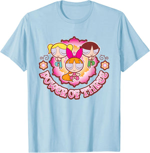 Powerpuff Girls Power of Three Small T-Shirt - T-Shirt | Light Blue