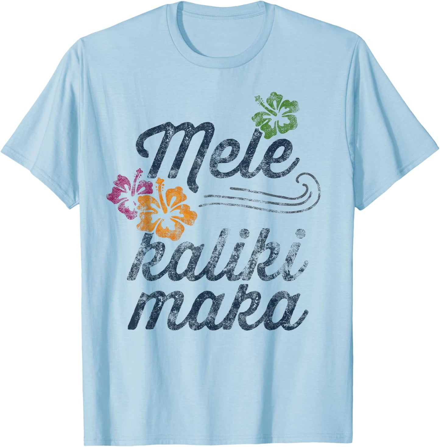 Mele Kalikimaka Christmas Hawaiian Ocean Family T-Shirt - T-Shirt | Light Blue