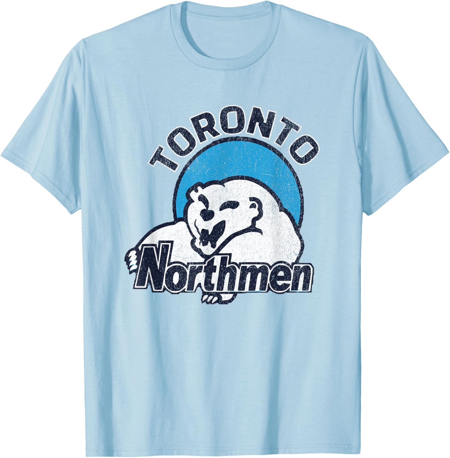 Retro Football Team Toronto Northmen World Football League T-Shirt - T-Shirt | Light Blue